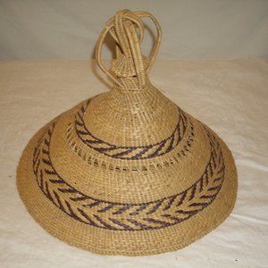 Women's Vintage African Fulani Straw Hat